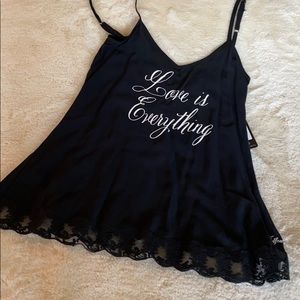 Wildfox Intimates.  Black, lace trimmed.